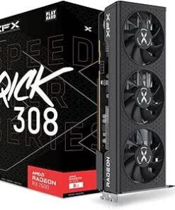 XFX Radeon RX 7600 Speedster QICK308 Black Graphics Card RDNA 3 GDDR6 3X