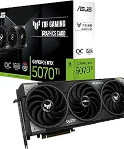 ASUS TUF Gaming GeForce RTX ™ 5070 Ti 16GB GDDR7 OC Edition Gaming Graphics Card (PCIe® 5.0, HDMI®/DP 2.1, 3.125-slot, Military-Grade Components, Protective PCB Coating, axial-tech Fans)