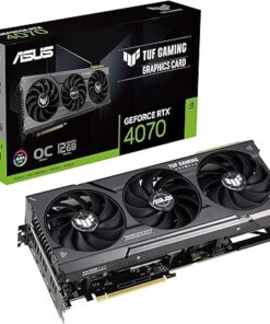 ASUS TUF Gaming NVIDIA GeForce RTX™ 4070 OC Edition Gaming Graphics Card (PCIe 4.0, 12GB GDDR6X, HDMI 2.1, DisplayPort 1.4a)