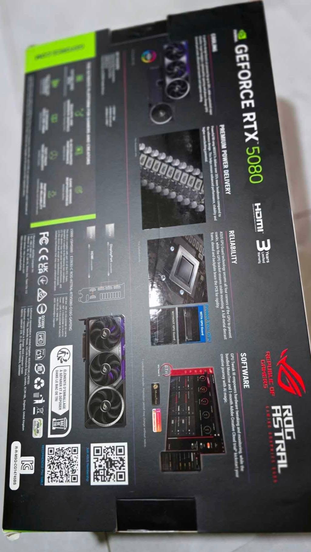 ASUS ROG Astral RTX 5080 ASUS ROG Astral RTX 5080